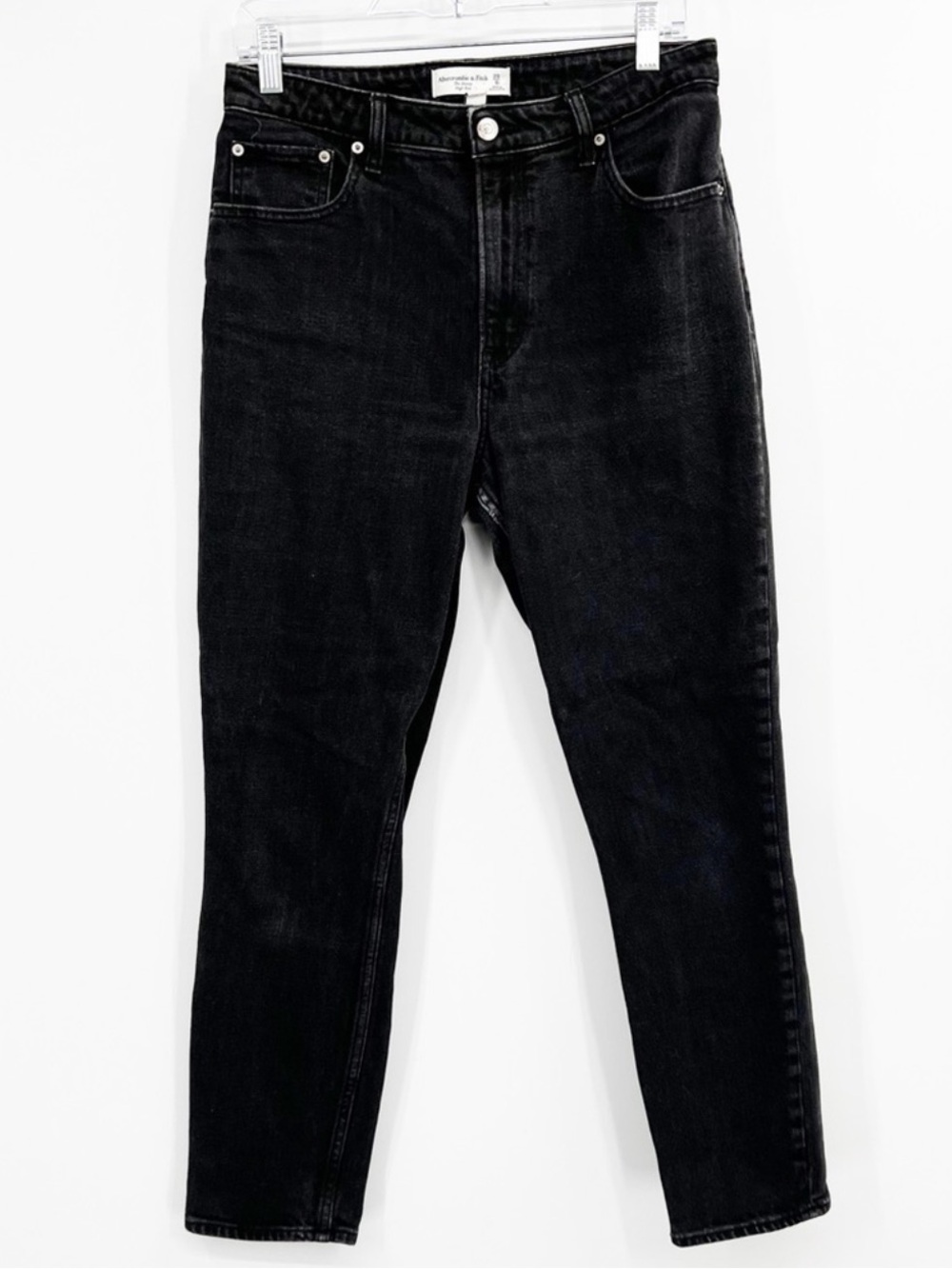 Abercrombie & Fitch Curve Love The Skinny High Rise Jeans Black